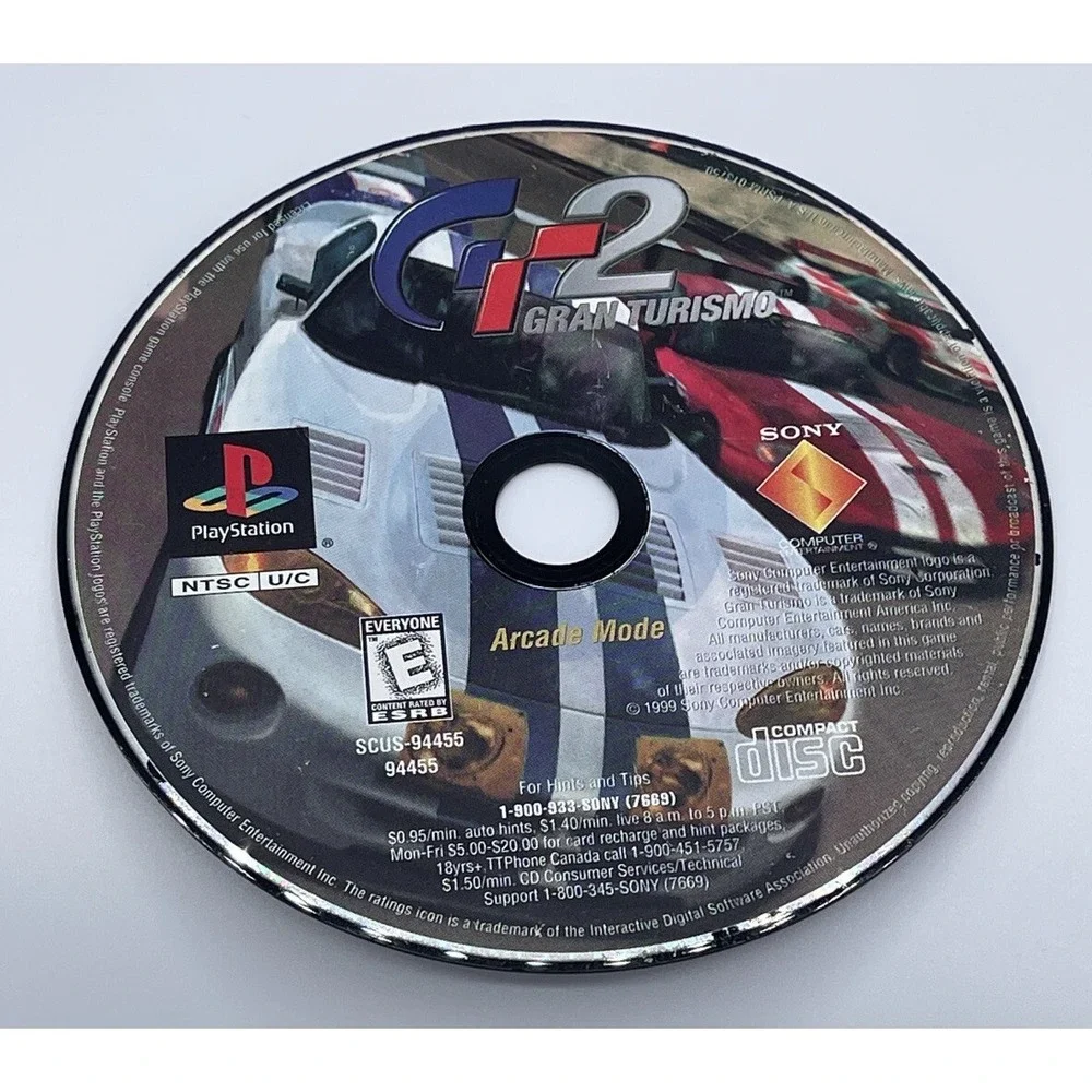 Gran Turismo 2 Arcade Mode PS1 PlayStation Disc Only BLACK LABEL Tested‎